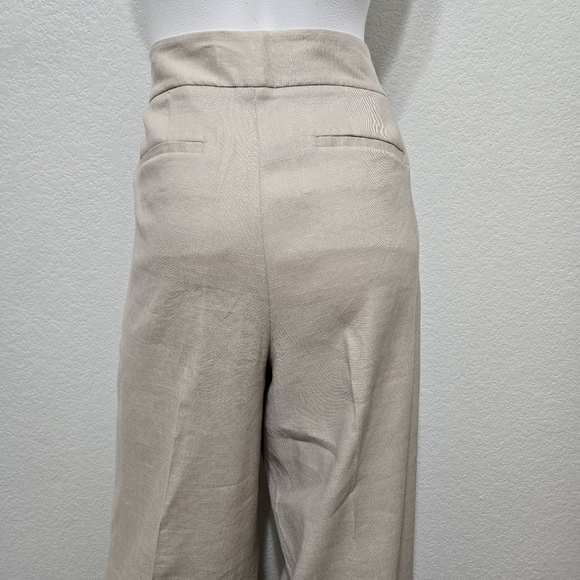 NWT Talbots Linen Khaki Careerwear Slacks Size 12 - Picture 4 of 10